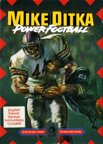 Mike Ditka Power Football - Genesis - in Case Video Games Sega   