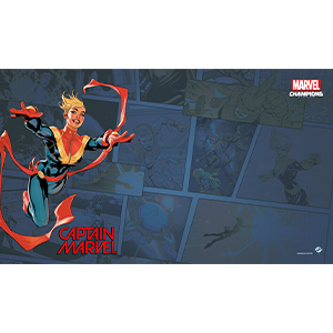 Marvel Champions LCG: Captain Marvel Game Mat Accessories ASMODEE NORTH AMERICA   