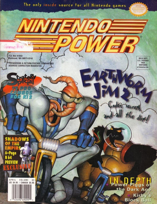 Nintendo Power - Issue 083 - Earthworm Jim Odd Ends Nintendo   