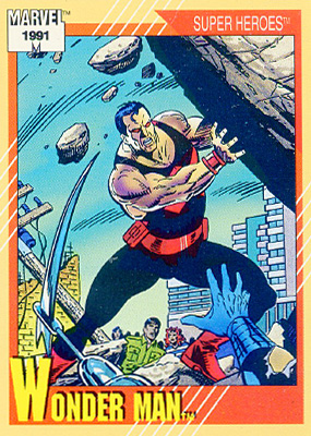 Marvel Universe 1991 - 030 - Wonder Man Vintage Trading Card Singles Impel   