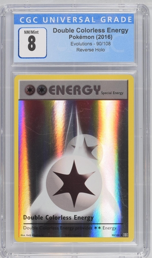 Pokemon - Double Colorless Energy - Evolutions 2016 Reverse Holo - CGC Heroic Goods and Games Pokemon - Double Colorless Energy - Evolutions 2016 Reverse Holo - CGC Heroic Goods and Games