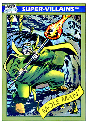 Marvel Universe 1990 - 068 - Mole Man Vintage Trading Card Singles Impel   