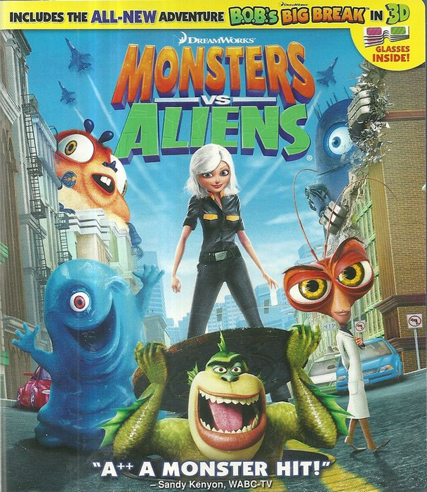 Monsters vs. Aliens - Blu-Ray Media Heroic Goods and Games   