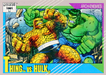 Marvel Universe 1991 - 103 - Thing vs. Hulk Vintage Trading Card Singles Impel