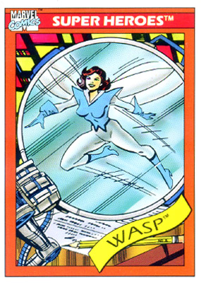 Marvel Universe 1990 - 051 - Wasp Vintage Trading Card Singles Impel