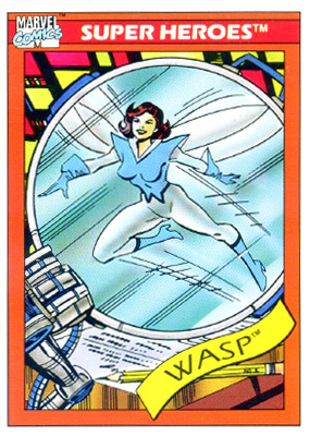 Marvel Universe 1990 - 051 - Wasp Vintage Trading Card Singles Impel   