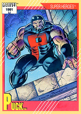 Marvel Universe 1991 - 023 - Puck Vintage Trading Card Singles Impel   