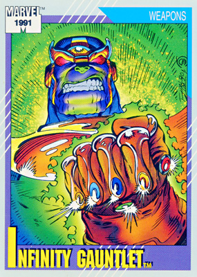 Marvel Universe 1991 - 134 - Infinity Gauntlet Vintage Trading Card Singles Impel   