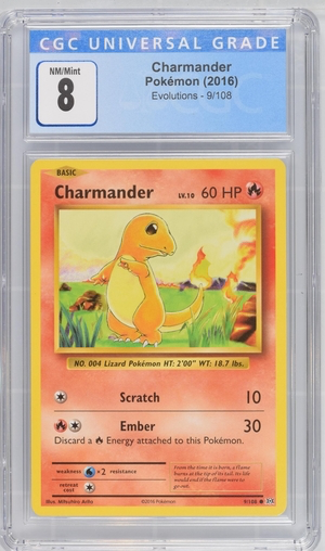 Pokemon - Charmander - Evolutions 2016 - CGC 8 Vintage Trading Card Singles Pokemon   
