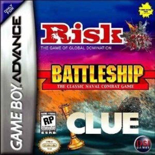 Battleship, Risk and Clue - Game Boy Advance - Loose Video Games Nintendo   