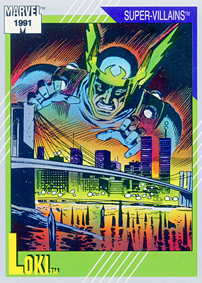 Marvel Universe 1991 - 089 - Loki Vintage Trading Card Singles Impel   