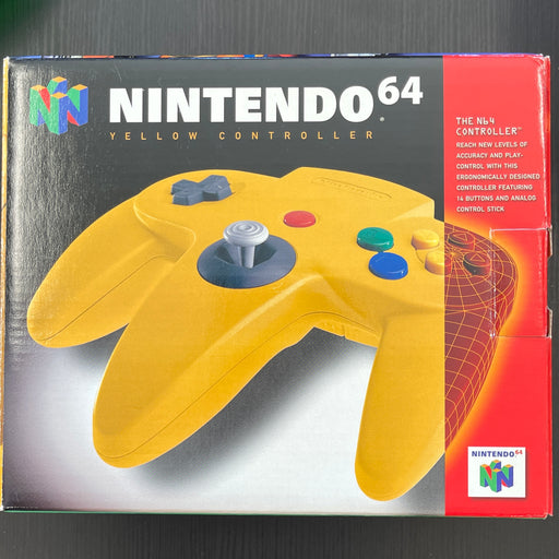 Yellow Controller - N64 - Complete in Box Video Games Nintendo   