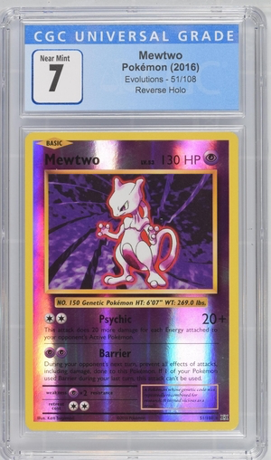 holographic mewtwo card price Pokemon - - Evolutions 2016 Reverse Holo Color:Pokeball Ver.1 Lasercut Weakness / Resistance / Jigglypuff 039/165 Sv2a: Pokemon