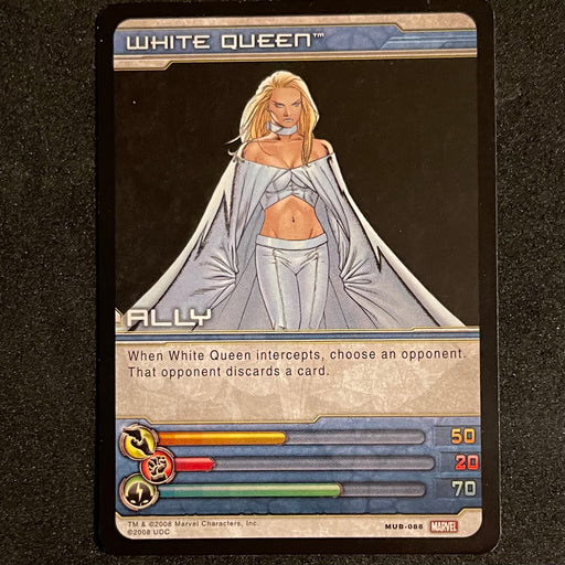 Marvel Ultimate Battles 2008 - MUB-088 - White Queen Vintage Trading Card Singles Upper Deck   