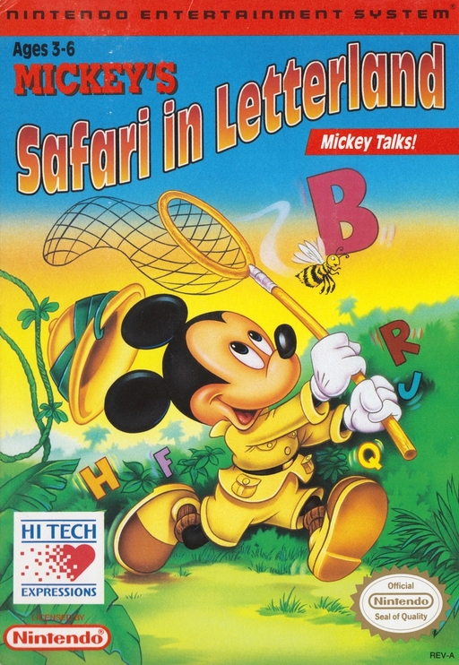 Mickey’s Safari in Letterland - NES - Loose Video Games Nintendo   