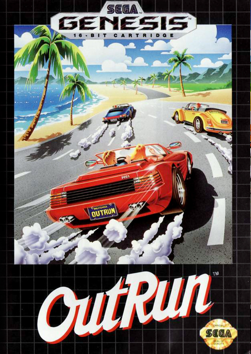 Outrun - Genesis - Loose Video Games Sega   