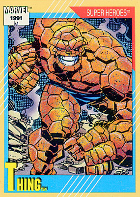Marvel Universe 1991 - 003 - Thing Vintage Trading Card Singles Impel   