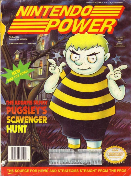 Nintendo Power - Issue 045 - Pugsley’s Scavenger Hunt Odd Ends Nintendo   