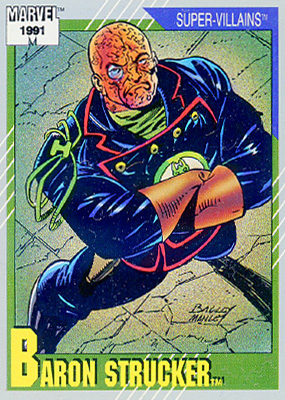 Marvel Universe 1991 - 069 - Baron Strucker Vintage Trading Card Singles Impel