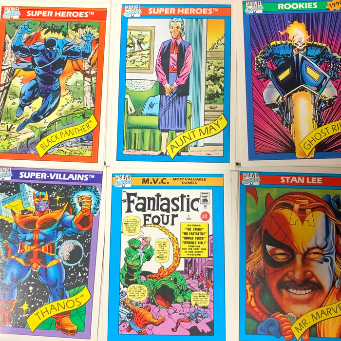 Marvel Universe Series 01 - 1990 - 001-162 Base Set Vintage Trading Card Singles Topps