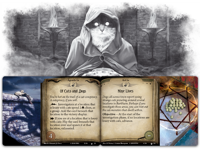 Barkham Horror: The Meddling of Meowlathotep Expansion Board Games ASMODEE NORTH AMERICA   