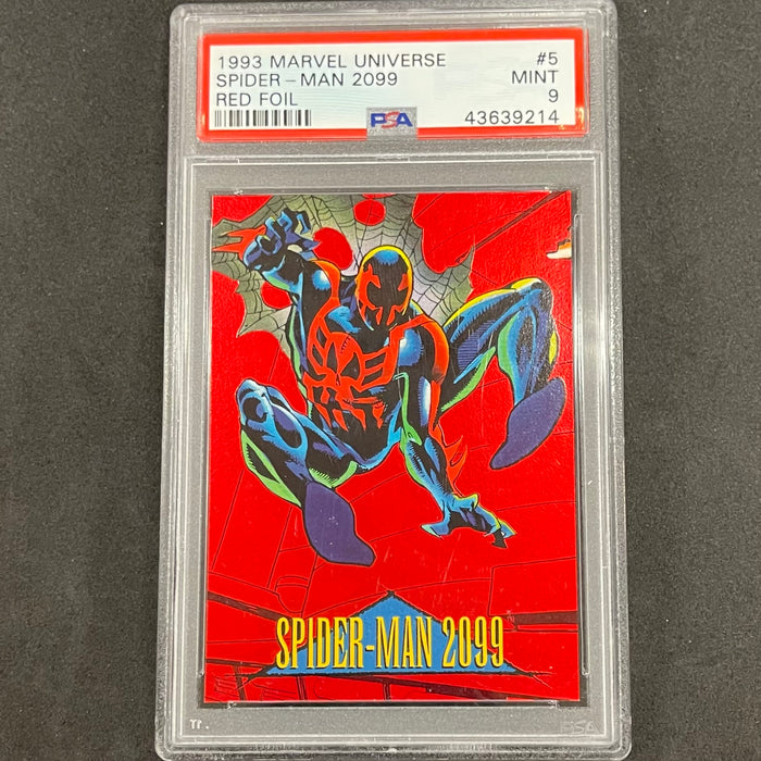 Marvel Universe 1993 - 2099 05- Spider-Man 2099 - PSA 9 Vintage Trading Card Singles Skybox   