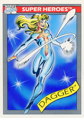 Marvel Universe 1990 - 014 - Dagger Vintage Trading Card Singles Impel   