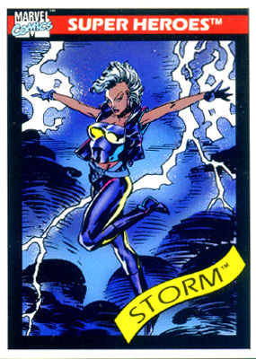 Marvel Universe 1990 - 048 - Storm Vintage Trading Card Singles Impel