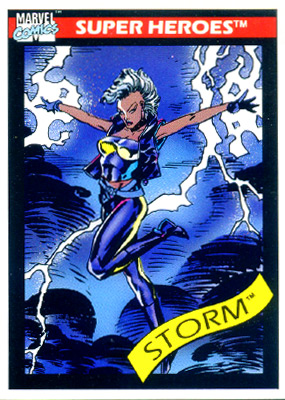 Marvel Universe 1990 - 048 - Storm Vintage Trading Card Singles Impel   