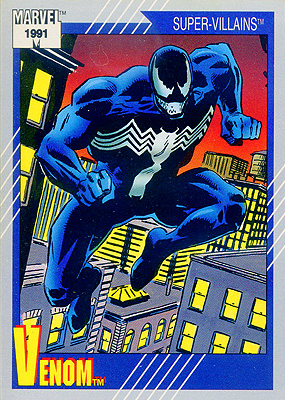 Marvel Universe 1991 - 058 - Venom Vintage Trading Card Singles Impel   