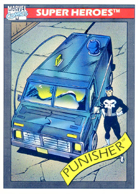 Marvel Universe 1990 - 044 - Punisher Vintage Trading Card Singles Impel   