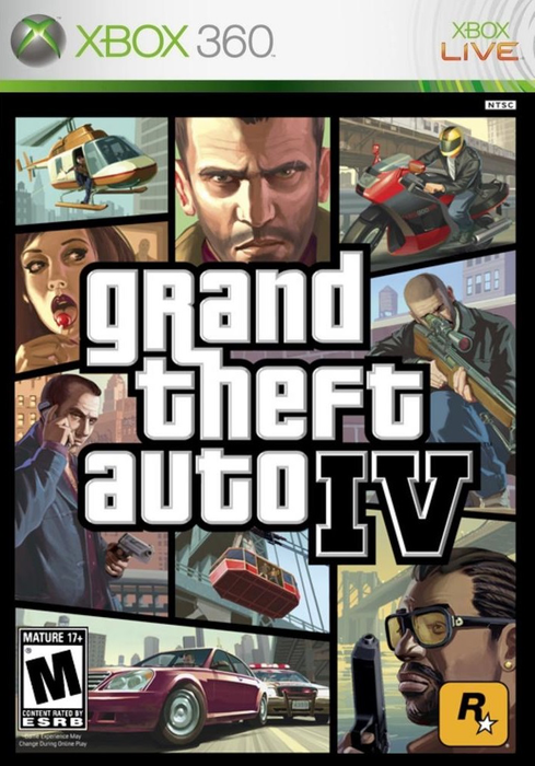 Grand Theft Auto IV - Xbox 360 - in Case Video Games Microsoft   