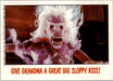 Fright Flicks 1988 - 39 - Ghostbusters - Give Grandma a Great Big Sloppy Kiss! Vintage Trading Card Singles Topps