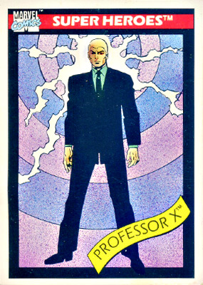 Marvel Universe 1990 - 007 - Professor X Vintage Trading Card Singles Impel   