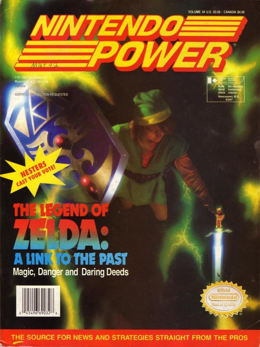 Nintendo Power - Issue 034 - Legend of Zelda - A Link to the Past Odd Ends Nintendo   