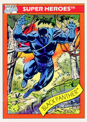 Marvel Universe 1990 - 020 - Black Panther Vintage Trading Card Singles Impel   