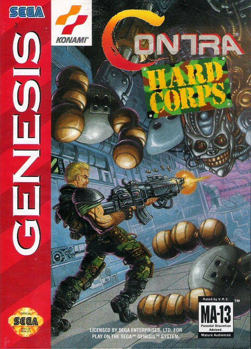 Contra - Hard Corps - Genesis - in Case Video Games Sega   