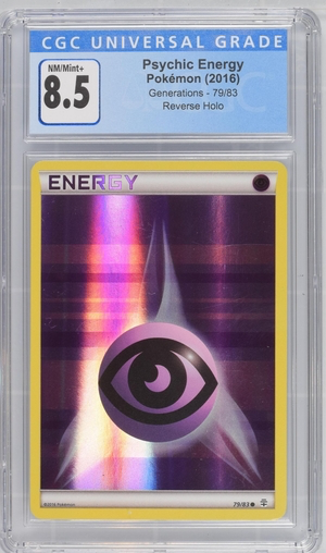 Pokemon - Psychic Energy - Generations 2016 Reverse Holo - CGC 8.5 Heroic Goods and Games Pokemon - Psychic Energy - Generations 2016 Reverse Holo - CGC 8.5 Heroic Goods and Games