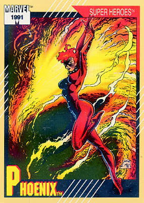 Marvel Universe 1991 - 005 - Phoenix Vintage Trading Card Singles Impel   