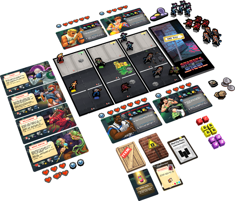 Streets of Steel - Kickin' Asphalt - Kickstarter Edition Board Games Heroic Goods and Games   