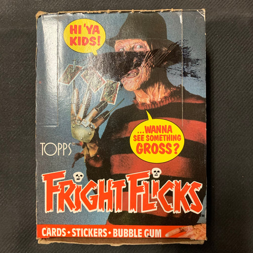 Fright Flicks 1988 - Empty Display Box Vintage Trading Card Singles Topps   