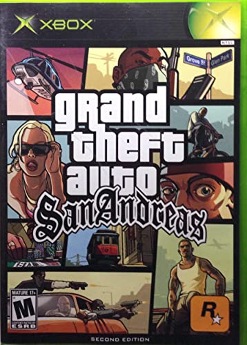 Grand Theft Auto San Andreas - Xbox - in Case Video Games Microsoft   