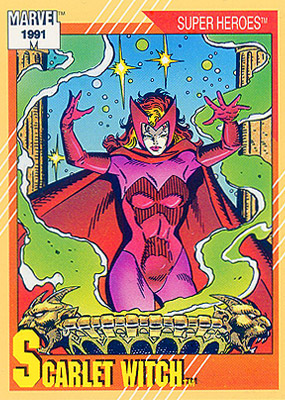 Marvel Universe 1991 - 026 - Scarlet Wich Vintage Trading Card Singles Impel