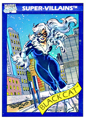 Marvel Universe 1990 - 072 - Black Cat Vintage Trading Card Singles Impel   