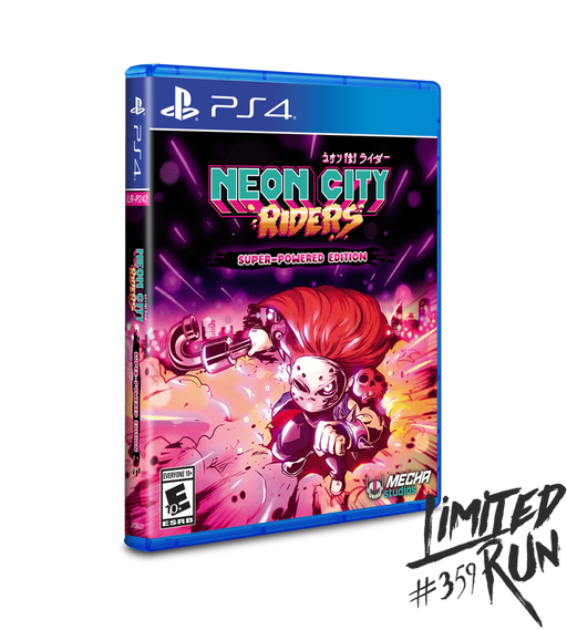 Neon City Riders - Super Powered Edition - Limited Run #359 - Playstation 4 - Sealed Video Games Limited Run   