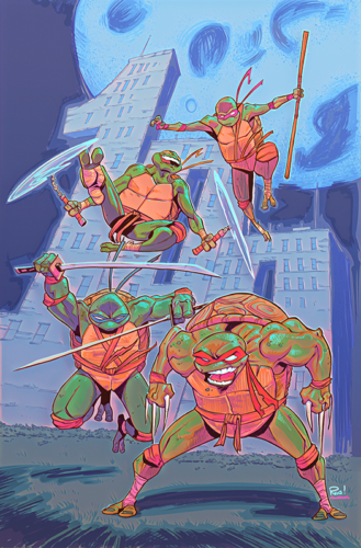 TMNT #100 Cover Alpha Rob Guillory Exclusive Cover B - Virgin Comics Heroic Goods and Games   