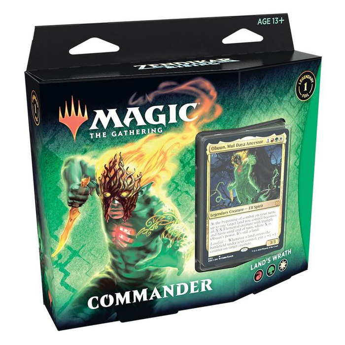 Magic the Gathering CCG: Zendikar Rising Commander Deck - Land’s Wrath CCG WIZARDS OF THE COAST, INC   