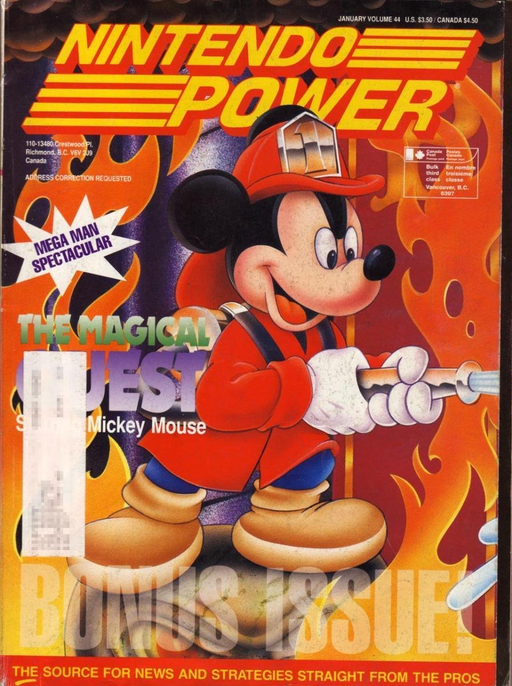 Nintendo Power - Issue 044 - Magical Quest Starring Mickey Mouse Odd Ends Nintendo   