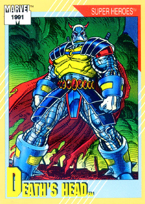 Marvel Universe 1991 - 033 - Death’s Head Vintage Trading Card Singles Impel   