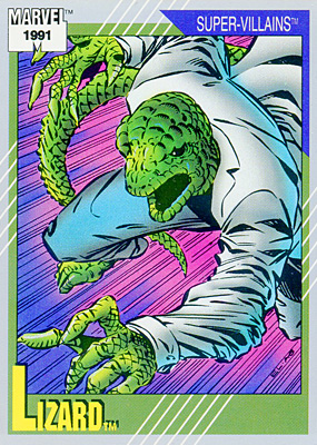 Marvel Universe 1991 - 087 - Lizard Vintage Trading Card Singles Impel   